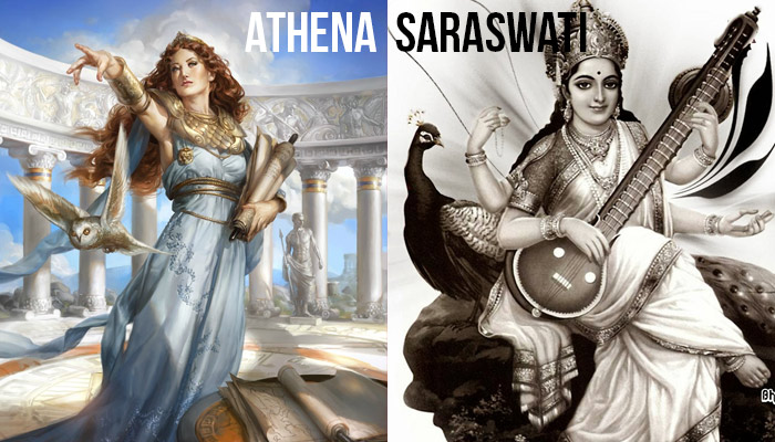 Image result for saraswati and athena