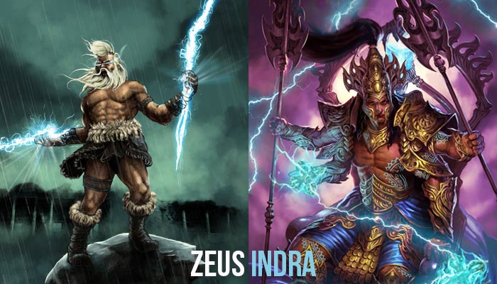 Image result for indra and zeus